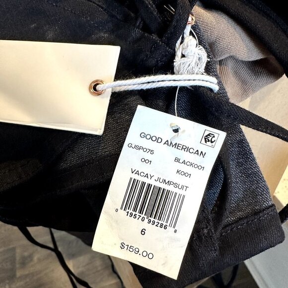 NWT Good American Vacay Jumpsuit in Black - Size 6 (3XL) - Picture 2 of 5